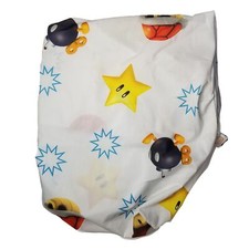 Nintendo Super Mario White Video Game Twin Fitted Sheet Fabric Craft Material