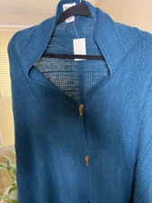 Ladies Green Shaw, Wrap Or Sweater One Size Fits All- NWT