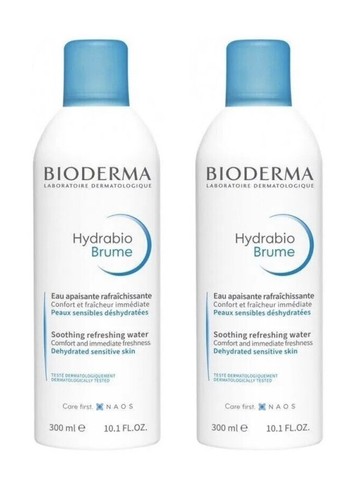 Bioderma Hydrabio Brume Facial Spray 2X300ml-Soothing,Refreshing&Dehydrated Skin