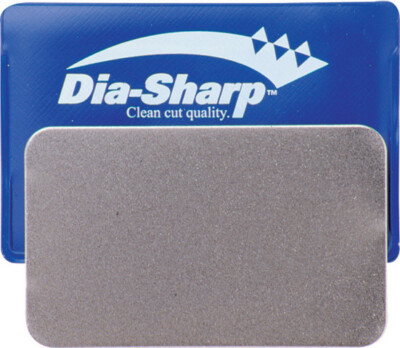 DMT Dia-Sharp Coarse Grit D3C Blue. Measures 3 1/4'' x 2'' x .05''. Credit card siz