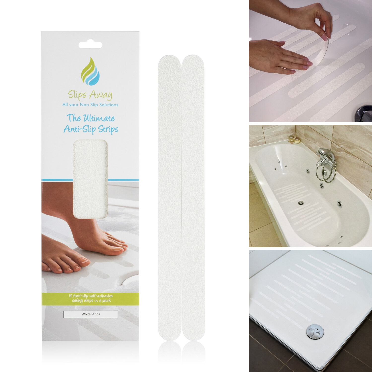 NON SLIP BATH MAT STICKERS,ANTI SKID SAFETY GRIP TAPE FOR SHOWER TRAY & BATHTUB eBay