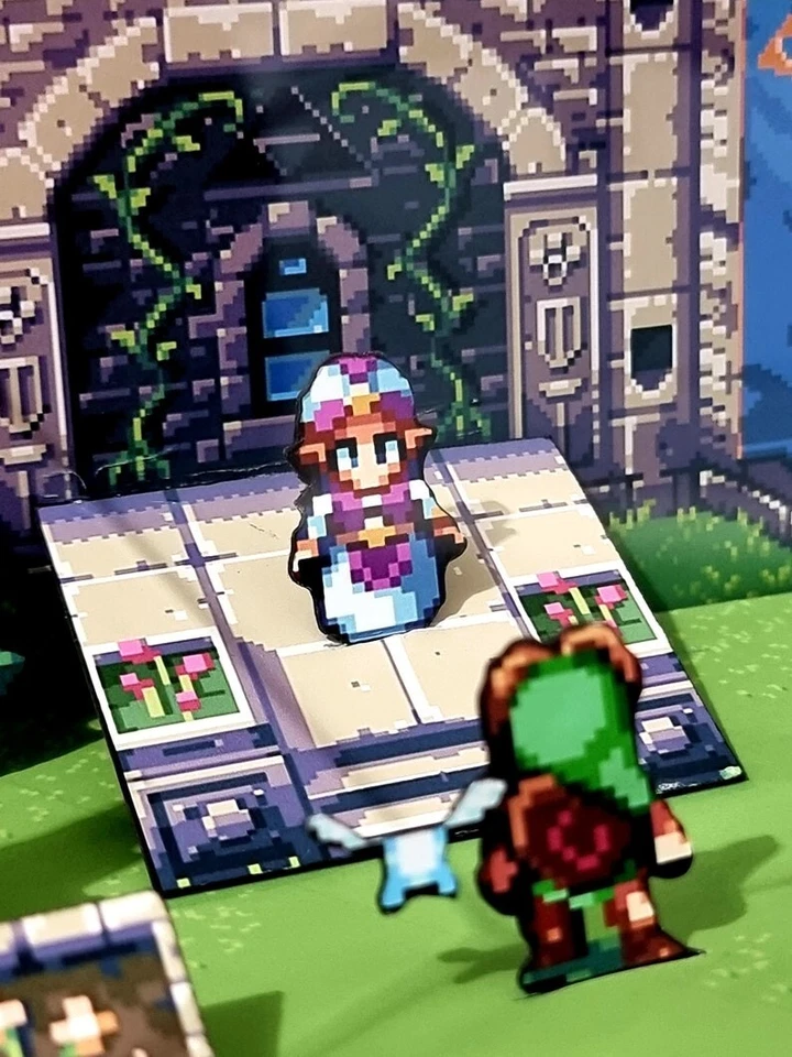 Zelda 2D Ocarina of time - 3D Cube Handmade Diorama - Video Games – Shadowbox - Image 2 of 4