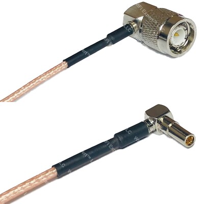 RG316 TNC Male Angle to MS162 Male Angle RF Cable Rapid-SHIP LOT