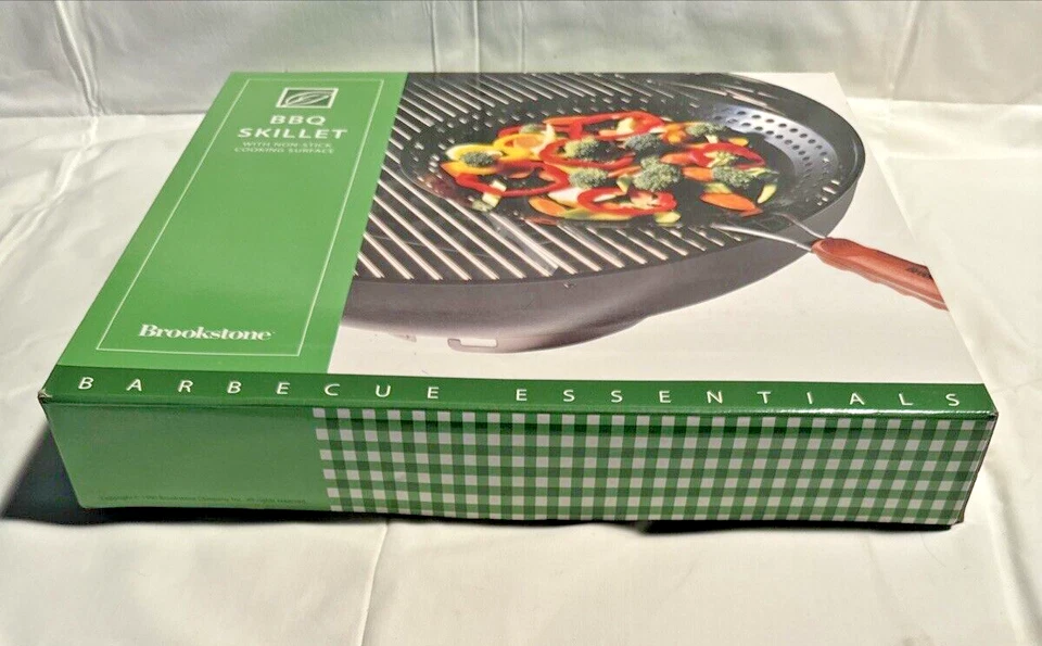 BROOKSTONE BARBACOA ESENCIAL SARTÉN BARBACOA CAMARONES VERDURAS ANTIADHERENTE NUEVO EN CAJA Foto 3 de 4