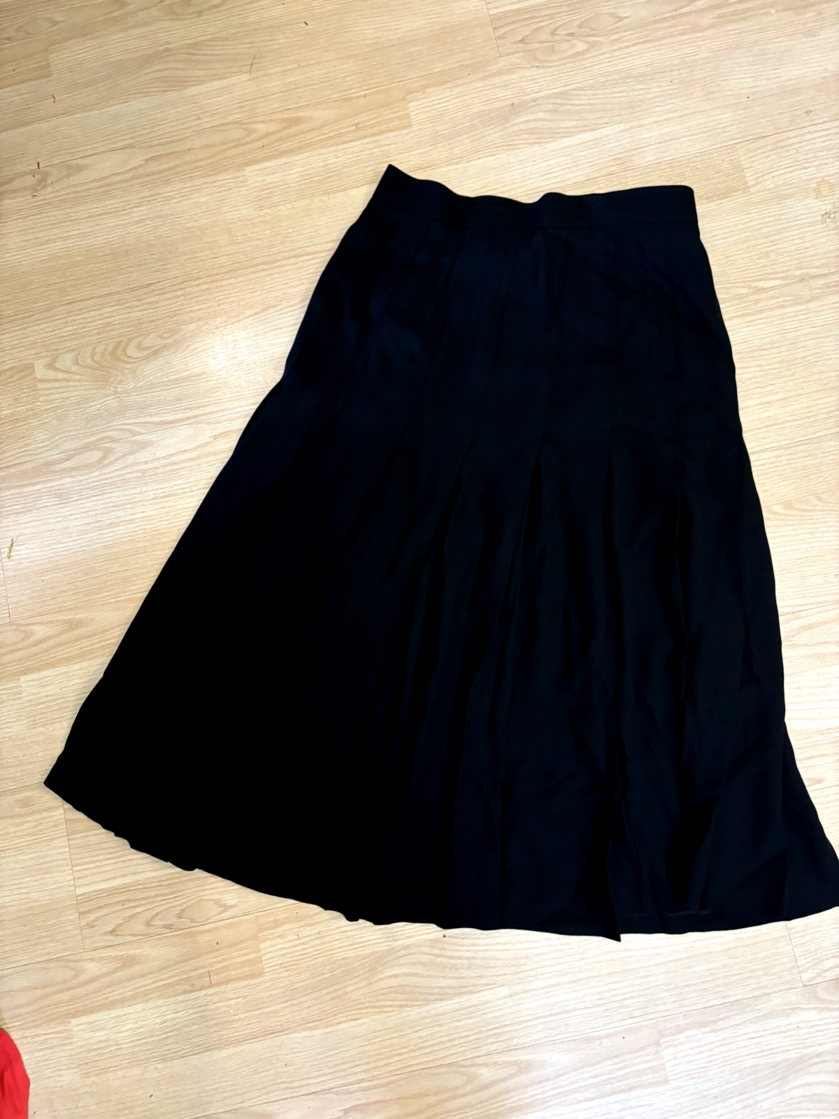 Gonna Vintage Yves Saint Laurent YSL Variazione Nera Pieghe *Vedi Misure