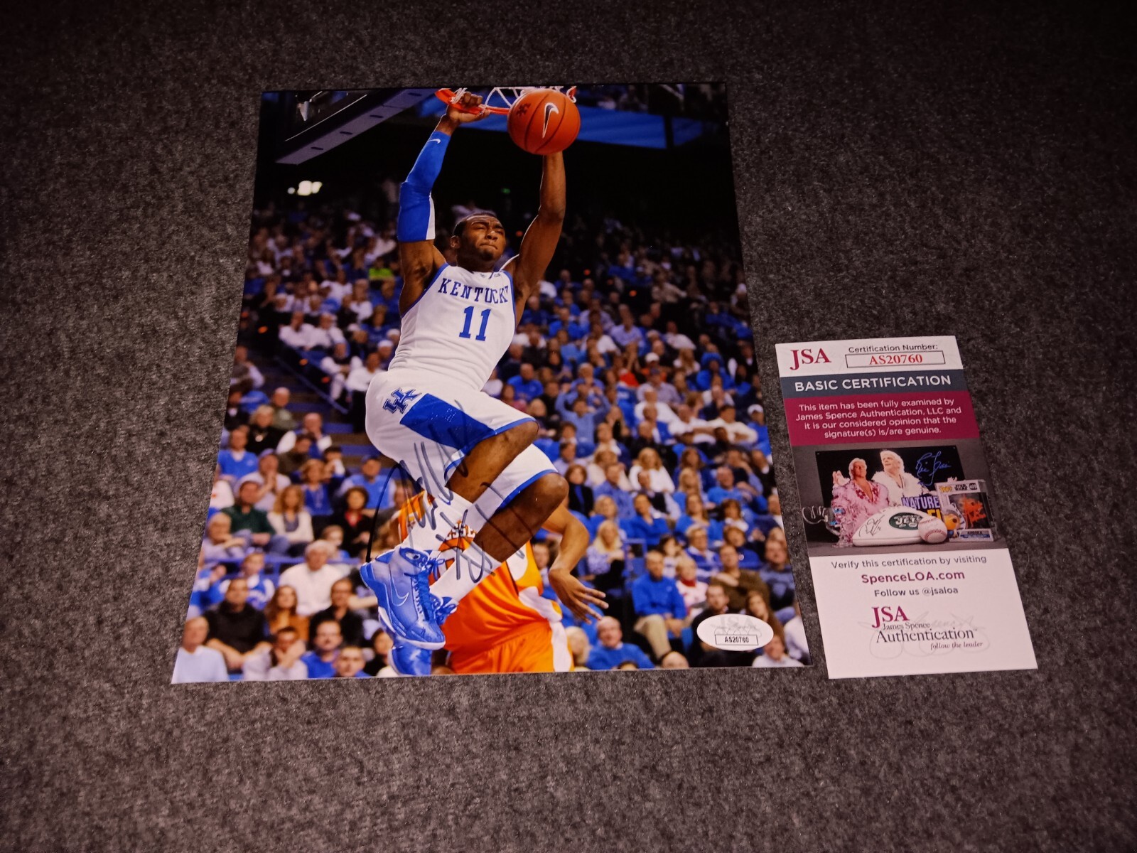 John Wall Autographed Signed Kentucky Wildcats 8x10 Jsa 