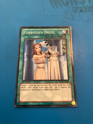 Yugioh Super Rare Forbidden Dress ABYR-DE062 1. Auflage