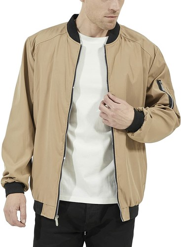 WULFUL Mens Casual Lightweight Jacket 