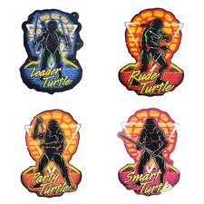 4 Piece TMNT Teenage Mutant Ninja Turtles Water Resistant Stickers