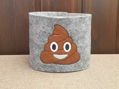 #908 Banderole »Kothaufen Emoji« Toilettenpapier Klopapier Klorollen Kackhaufen - Bild 1 von 4