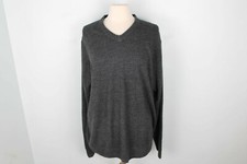 Dockers Men  s Gray Marled Long Sleeve V-Neck Sweater Size XXL
