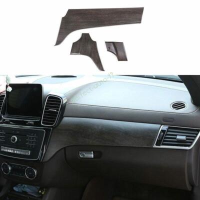 For Benz GLE GLS 2016-2019 Center Console Instrument Dash Strip Oak Wood Grain