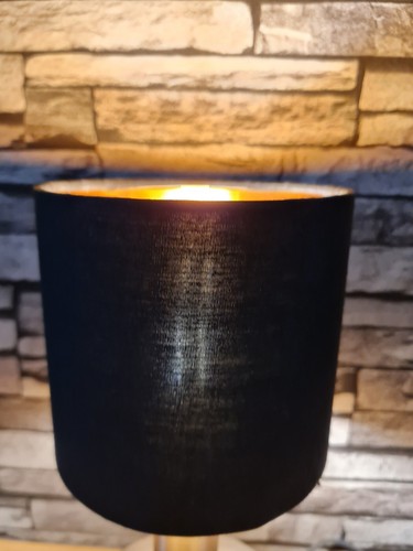 Lampenschirm, Ersatzschirm für Tisch-Pendelleuchte Schwarz/Gold, E14, von Trio - Bild 5 von 5