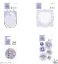 Docrafts Papermania Capsule Collection French Lavender Lace Pin Wheels Buttons