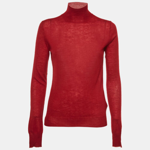 Joseph Red Cashmere Cashair High Neck Sweater S - Picture 1 of 5