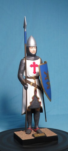 Well-Built and Painted Aurora Model THE CRUSADER K-7 Knight 1958 Vintage - Picture 2 of 16