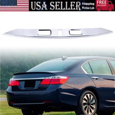 For 2013-2015 Honda Accord Rear License Garnish Molding Chrome Trims 74890t2fa11