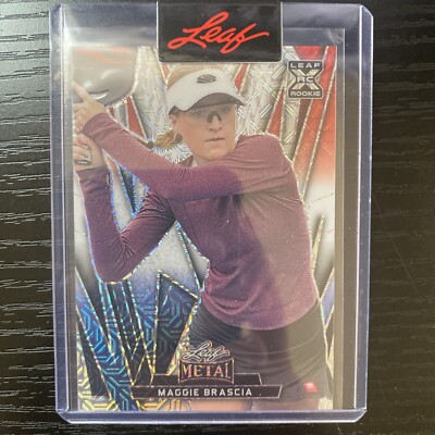 2024 Leaf Metal Pickleball Proof 1/1 RC Rookie RWB Mojo - Maggie Brascia