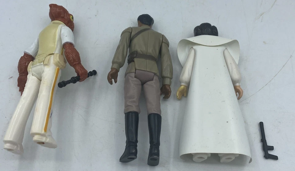 Vintage 1977-80s Star Wars Rebel Lot of 6 figures Last 17 Gen Lando Leia - Image 2 of 4