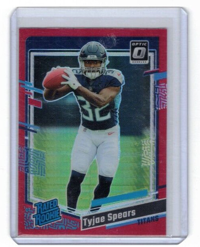 2023 Panini Donruss Optic - Rated Rookie Red Hyper Prizm #297 Tyjae Spears (RC)