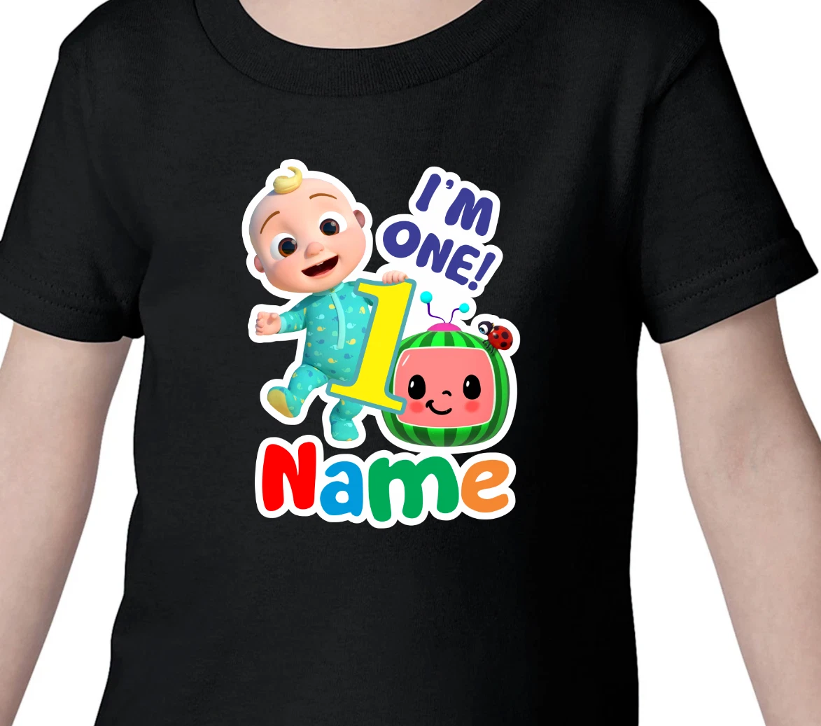 FAMILY CUSTOM NAME Shirt CocoMelon DESIGN - BLACK | eBay