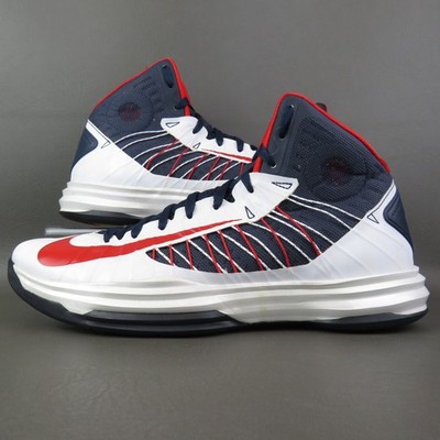 Nike Shoes - 2012 Hyperdunk+ USA Olympic Red Obsidian Navy Blue - Sz 12 Mens