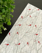 SILVER WOODLAND FROST Design Tissue Paper Sheet Choose Size  Package Amount