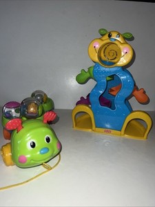 Fisher-Price Roll A Round Balls Spin Caterpillar Plus Tumble Bug Makes Sounds GU