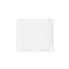 White CD, DVD and Blu-Ray Disc Double-Sided Plastic Sleeves with Non-Woven Fa...