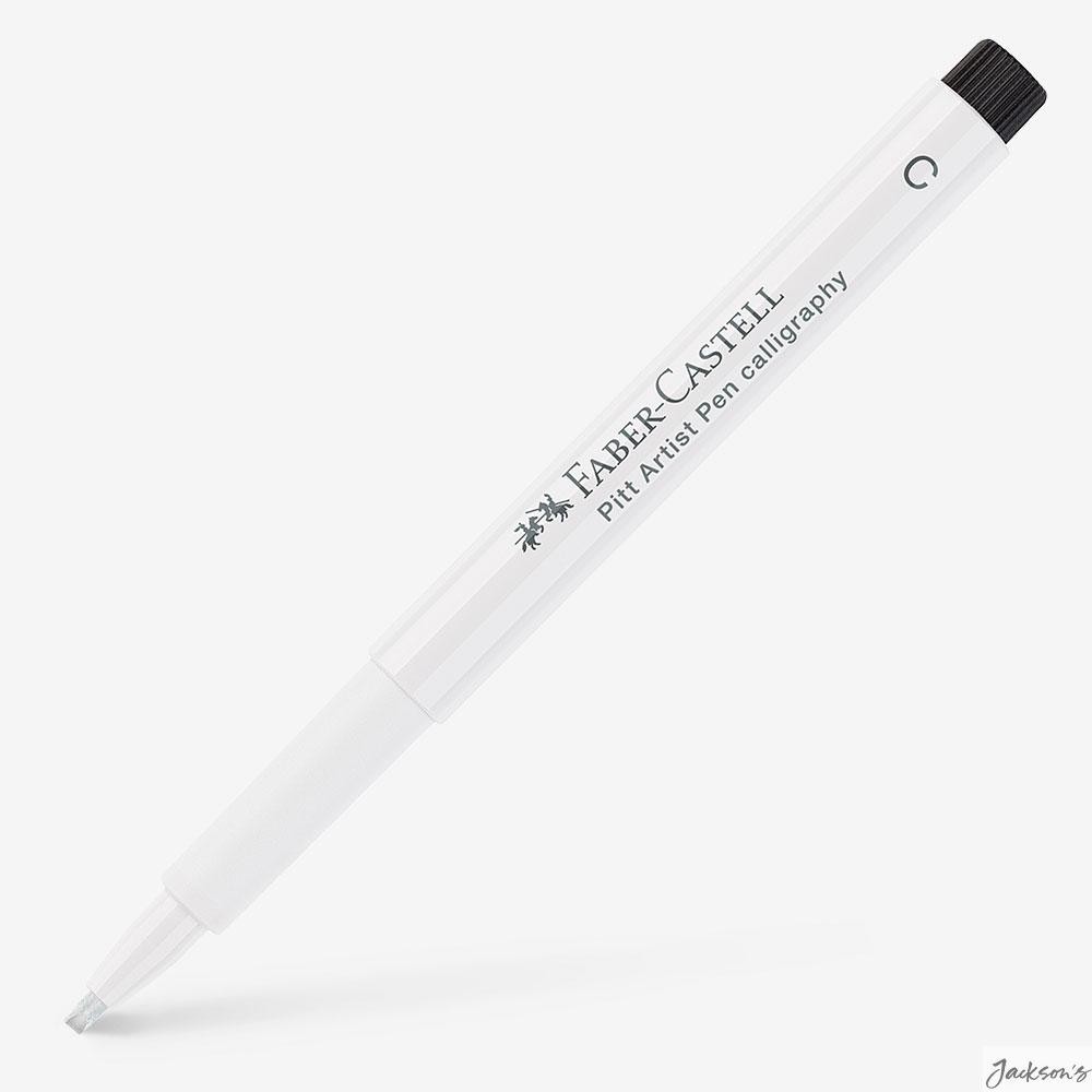 Faber-Castell Pitt Artist Pen Calligraphy India Ink White Chisel Tip Writing