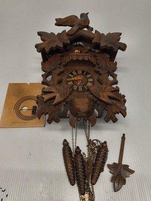Vintage Regula West German Animated Musical Cuckoo Clock 