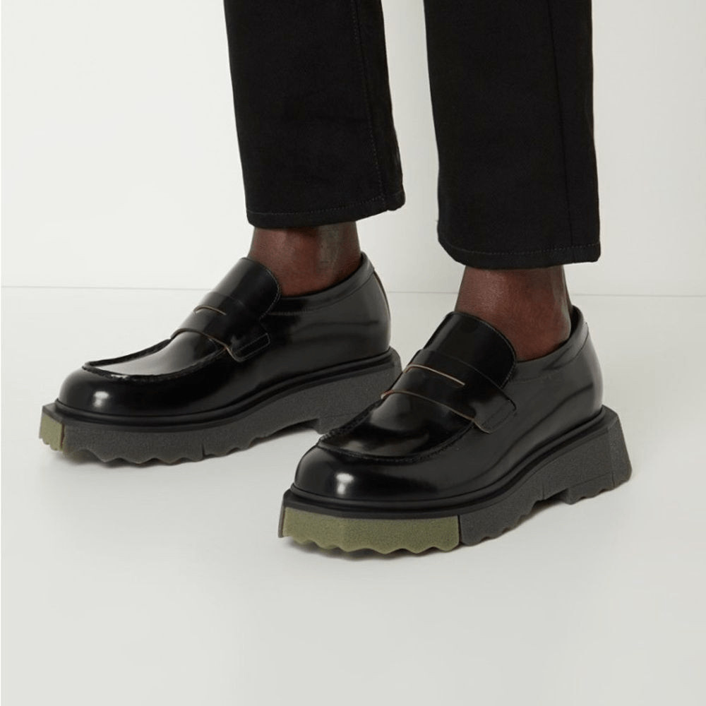 Off-White Leather Sponge Loafer - image 1