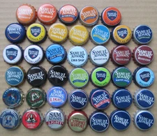 40 SAM ADAMS CRAFT BOSTON BEER CO 39 RETIRED 1 CURRENT BEER BOTTLE CAPS