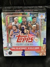 2025-26 TOPPS HOLIDAY MEGA BOX Basketball Sealed, Look For Auto' & Relic Cards!