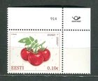 EST_914 2026 Estonia Red Fruits tomatos moths insects MNH