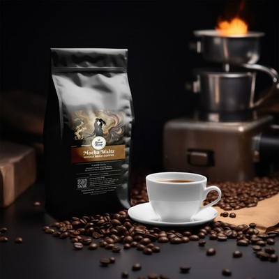 Mocha Waltz   Mocha Coffee, Medium Roast, Chocolate-Creamy, Ground - Whole Bean