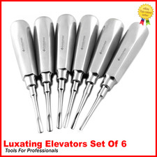 6 Pcs Dental Root Elevators Oral Surgery PDL Luxating Tooth loosening