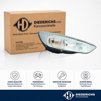 Hauptscheinwerfer Rechts Diederichs 1419980 FÜR Ford Frontscheinwerfer