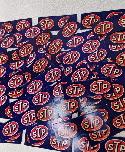 Vintage Original STP Indy 500 Gewinner Aufkleber 200 Stück (100 Blatt) klein Mini - Bild 1 von 20