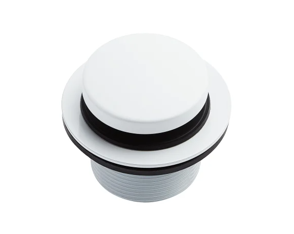 Signature Hardware Toe Touch Tub Drain Kit, White