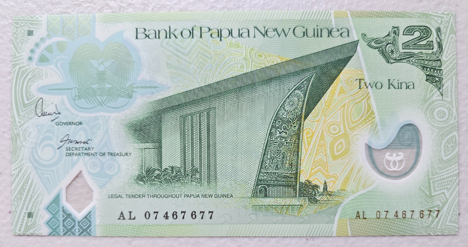 Papua New Guinea 2 Kina 2007 Polymer Unc