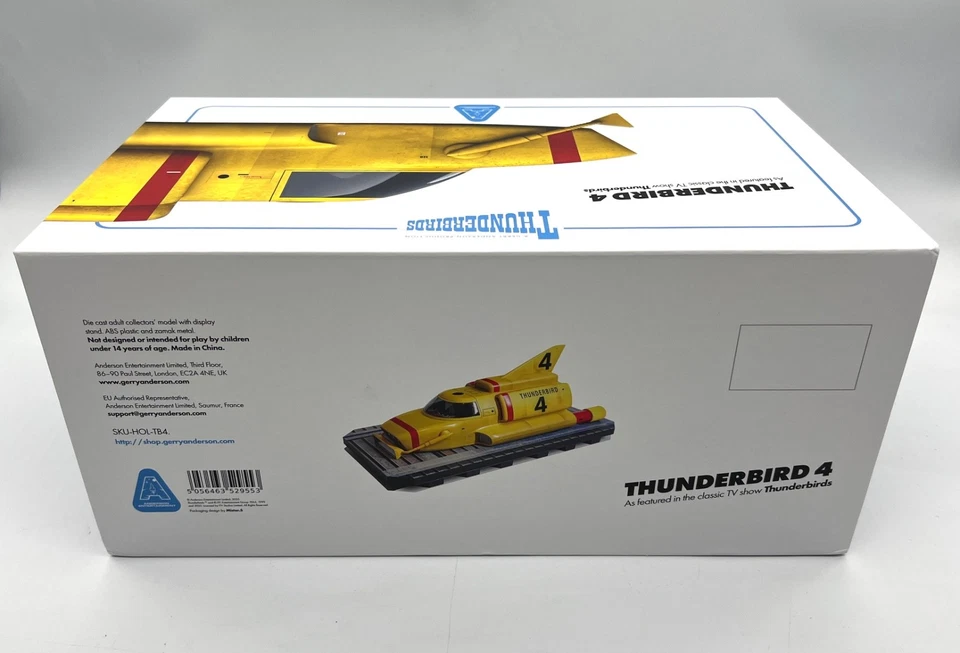 Thunderbird 4 Die Cast Limited Edition Only 2000 Worldwide Gerry Anderson MISB - Image 3 of 4