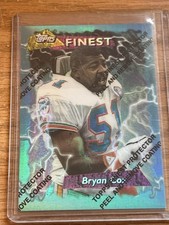 1995 Topps Finest Refractor Bryan Cox Card #202 Unpeeled Dolphins
