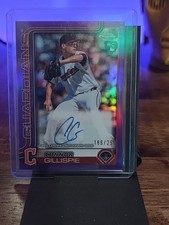 Connor Gillispie 2025 Topps Chrome Rookie Autograoh Purple Refractor /250