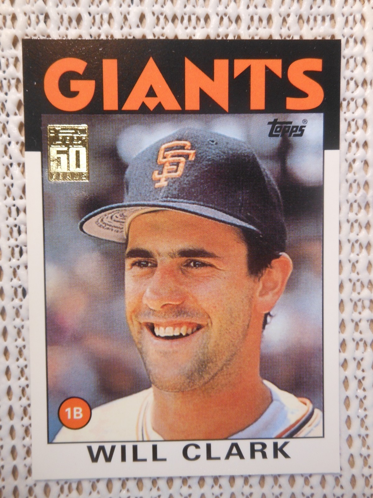 2001 Topps Traded & Rookies - Will Clark #T117 50 years gold stamp 24T