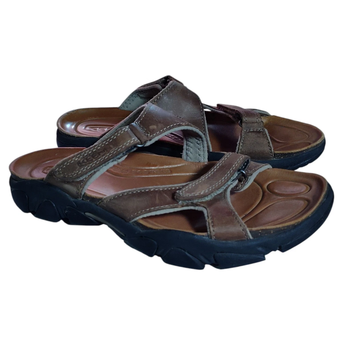 Keen Brown Leather Fisherman Sandals Size 13 Keen Womens Paradise Sandals Size 9.5 Brown Leather Ankle  main image 2