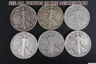 NobleSpirit Desirable 6x $3 FV 1930s - 1940s Silver Walking Liberty Mixed Lot