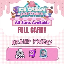 Ice Cream Partners Event MonopoLy Stickers Go 1⭐- 6⭐  CHEAP SUPER FAST 24/7