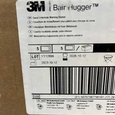 Box of 5 Bair Hugger 57501 Spinal Underbody Warming Blankets