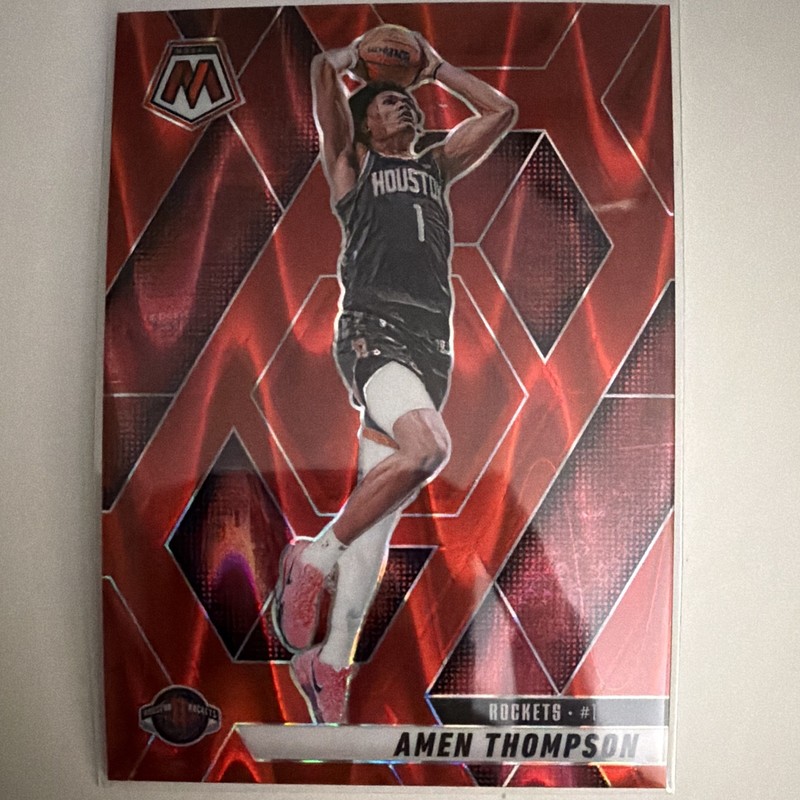 Panini 2024-25 Mosaic Amen Thompson #10 Houston Rockets Serial Numbered 188/299